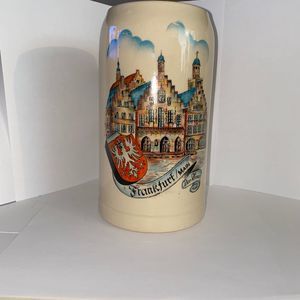 Frankfurt Main Der Romer Beer Stein W Crest Shield